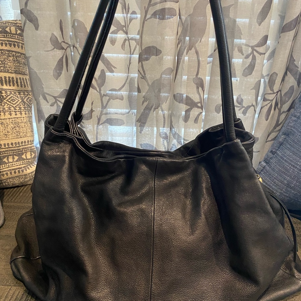 HOBO Black Leather Shoulder Bag